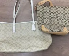 コーチ　シグネチャー　ショルダーバッグ　トートバッグ