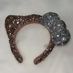 ユニバ usj ハローキティ カチューシャ ピンク シルバー スパンコール