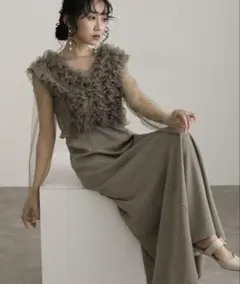 et.UNiVER Many way frill dress セット ベージュ