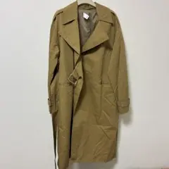 kbf ベージュ トレンチコート ウエストベルト付き