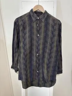 JHANE BARNES 長袖総柄シャツ