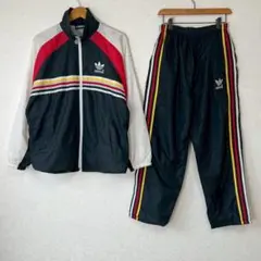 超美品‼️】 80s adidas ジャージ デサント 5号 小松菜奈 紺 古着