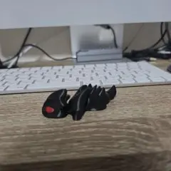 3Dプリント 可動式ミニドラゴン マグネット＆キーホルダー 約8cm