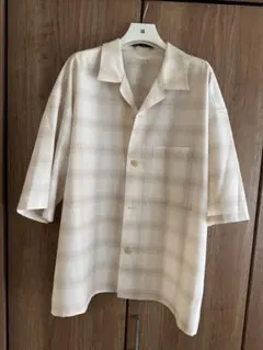 GU 半袖　オープンカラーシャツ