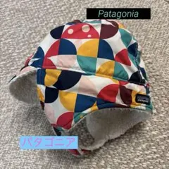 パタゴニアpatagoniaベビー帽子6-12mボアマルチカラー即日発送