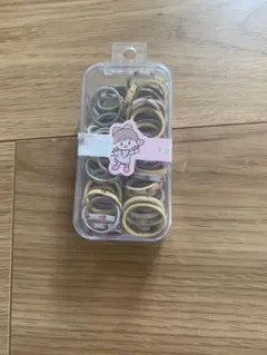 多色 ヘアゴム 透明ケース