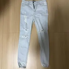 SPINNS ダメージデニムパンツ Mのサムネイル
