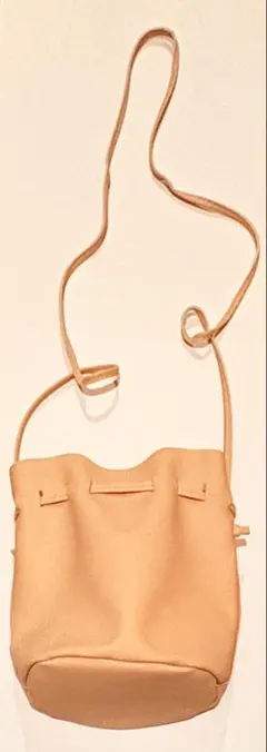 ピンク ベージュ バケットバッグ 調整可能ストラップ シンプル レディース 軽い