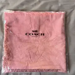 COACH ピンク フリンジ ストール♩