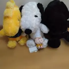 スヌーピー・ウッドストック・チャーリー・ブラウン ぬいぐるみセット