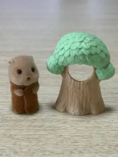 【美品】シルバニアファミリー赤ちゃんお花畑のおともだちシリーズカワウソの赤ちゃん