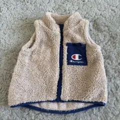 Champion ベビーベスト 70-80 ベージュ