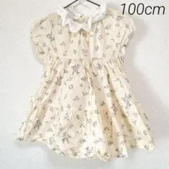 juo 花柄　ワンピース　100cm