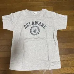 Champion DELAWARE Tシャツ Lサイズ グレー　復刻ランタグ