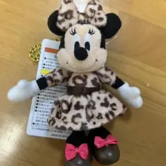 ミニー　ヒョウ柄　ぬいぐるみチャーム