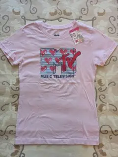 MTV ロゴプリント 半袖 Tシャツ ピンク フリーサイズ 洋楽番組のサムネイル