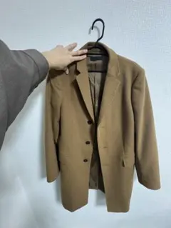 美品)ROBERT CAVANI チェスターコート カシミア100%黒色 50 - メルカリ
