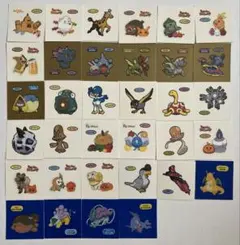ポケモンパン　デコキャラシール　ポケモン　シール　計34枚