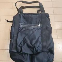 美品　BAYFLOW ブラック リュック バックパック　2way　マザーズバッグのサムネイル