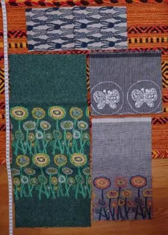 ミナペルホネン 大きめはぎれセット・psth、pomppia