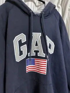 GAP アメリカ国旗 パーカー アーチロゴ 2015年秋 Lサイズ