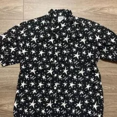 STUDIO SEVEN スター柄 半袖シャツ ブラック M