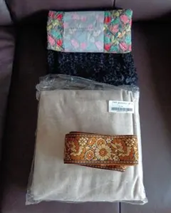 CHECK&STRIPE　薄手のライトウール　杢ベージュ　他