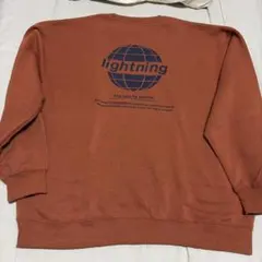 ZIP FIVE★クルーネックスウェット ブラウン XL★