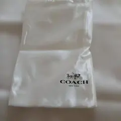 COACH サテン収納袋 ホワイト