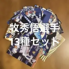 プロ野球チップスカード牧秀悟選手13種まとめセット(キラ5種、ノーマル5種他)
