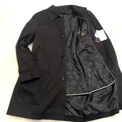 【タグ付き未使用品】ビジネスエキスパート ステンカラーコート ブラック ライナー