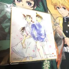 名探偵コナン　コナン色紙art4 工藤新一＆毛利蘭