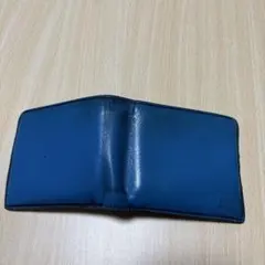 TAKEO KIKUCHI 青 二つ折り財布