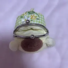 ポムポムプリン がま口 ぬいぐるみ ポーチ