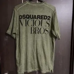 DSQUARED2 VネックTシャツ XS オリーブ