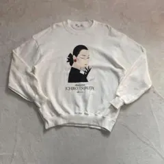 希少 90s 鶴田一郎 スウェット ホワイト フリーサイズ ノエビア