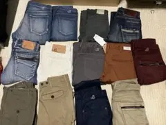 ◆新品あり　オール日本製◆ジョンブル　デニム　チノパン　カーゴパンツ　13本