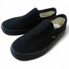 未使用 VANS バンズ クラシック スリッポン オールブラック 27cm 黒