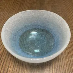 ガラス抹茶碗⭐️蔵保管⭐️ウコン布付きのサムネイル
