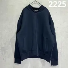 【キャバリア】MA-1風トラックジャケット M 紺 ストレッチ ブルゾンのサムネイル