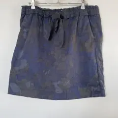 【GAP】ギャップ 迷彩柄 花柄 ウエストリボン付き ミニスカート
