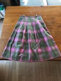 古着チェックプリーツスカートのサムネイル