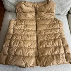MUJI ベージュ ダウンベスト Sサイズ