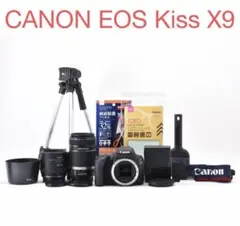 Canon EOS kiss x9 一眼レフカメラ スマホ転送 望遠レンズセット