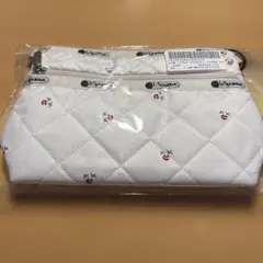 レスポートサック 神崎恵さんコラボ ホワイトキルティングポーチ