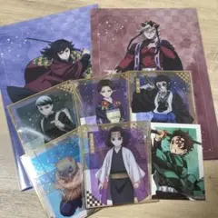 鬼滅の刃　アニプレックス　オンラインくじ　クリアファイル　クリア色紙　ブロマイド