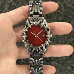 Alabaster style metal watch y2k archive