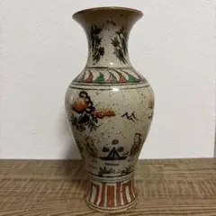 貫入色絵人物文花瓶 大清乾隆年製 - メルカリ