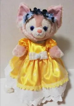 リーナベル コスチュームハンドメイド 服 黄色ドレス　花冠付き●No697のサムネイル