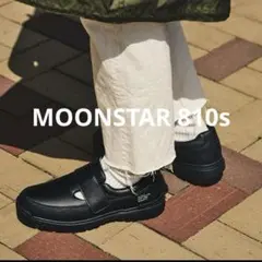 美品　ムーンスター エイトテンス スニーカー ヴィークル ベルクロシューズ 黒